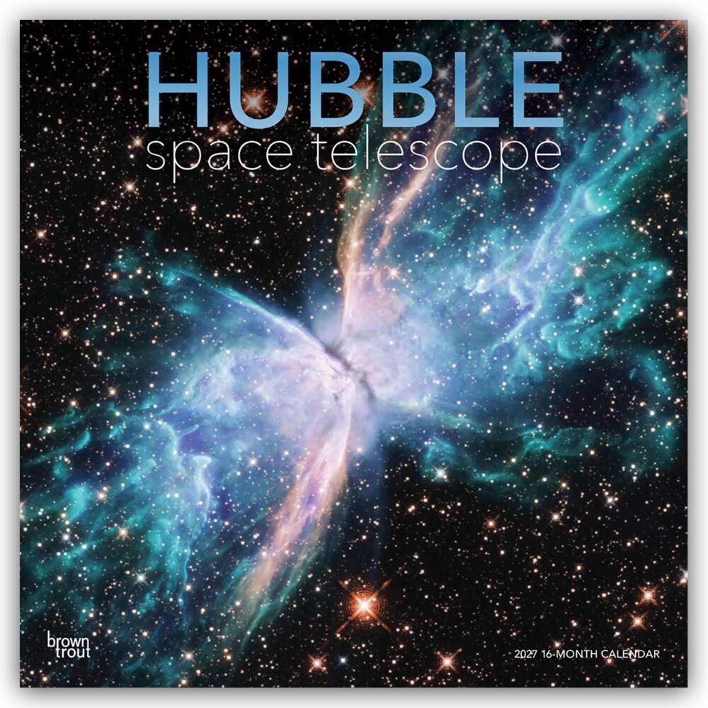 Hubble Space Telescope - Hubble Weltraumteleskop 2027 - 16-Monatskalender (Browntrout Publishers Inc)