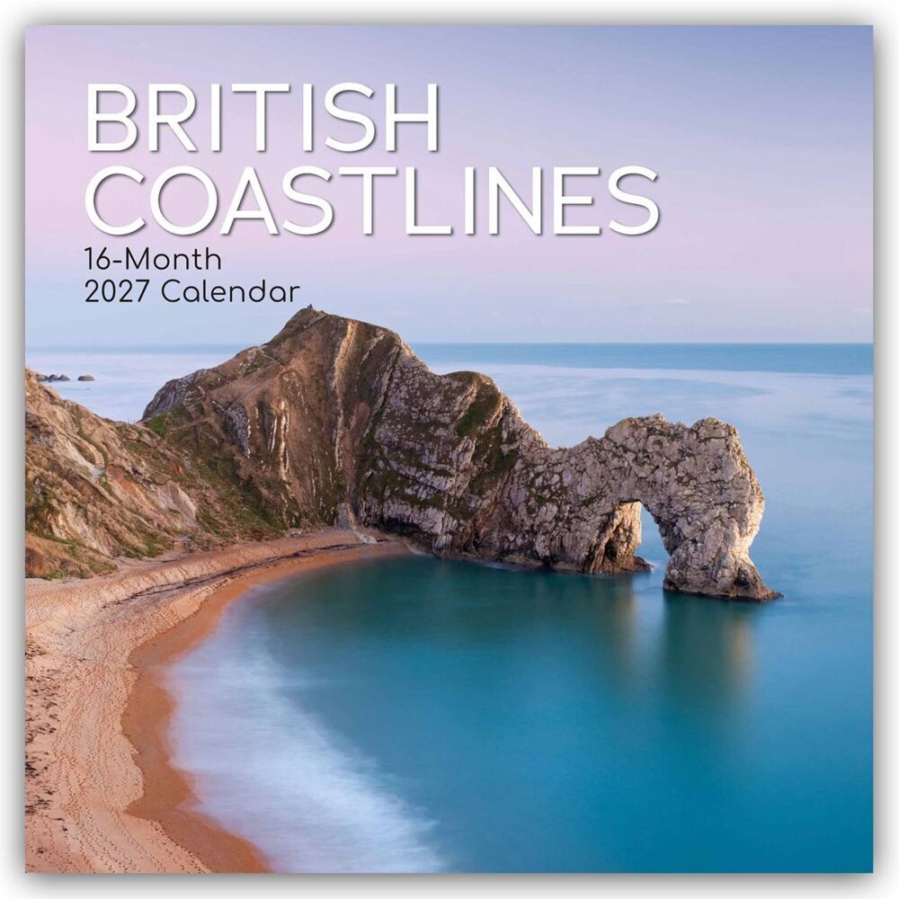 British Coastlines - Die Britische Küste 2027 - 16-Monatskalender (The Gifted Stationery Co. Ltd)