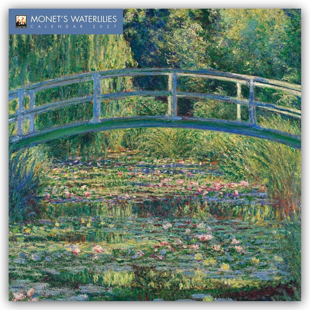 Monet's Waterlilies - Monets Seerosen 2027 - Original Flame Tree Publishing-Kalender [Kalender] (Flame Tree Publishing)