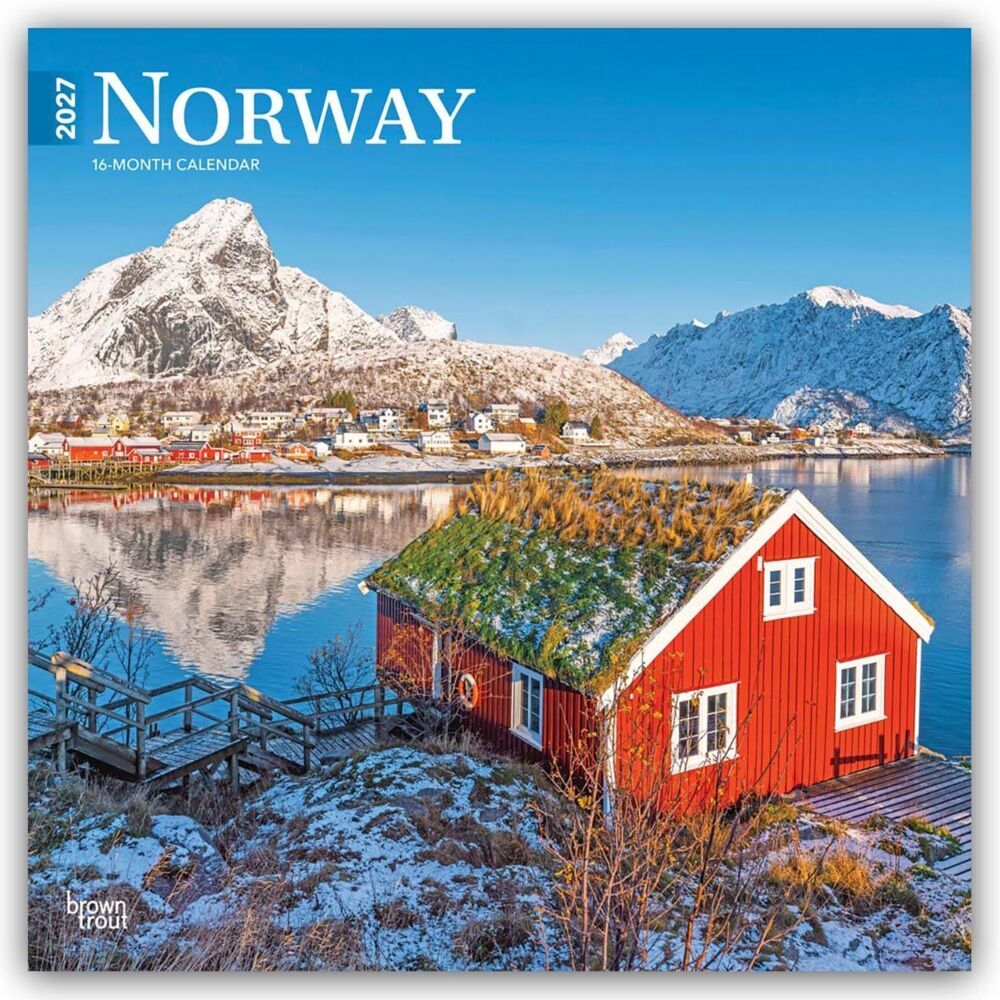 Norway - Norwegen 2027 - 16-Monatskalender (Browntrout Publishers Inc)