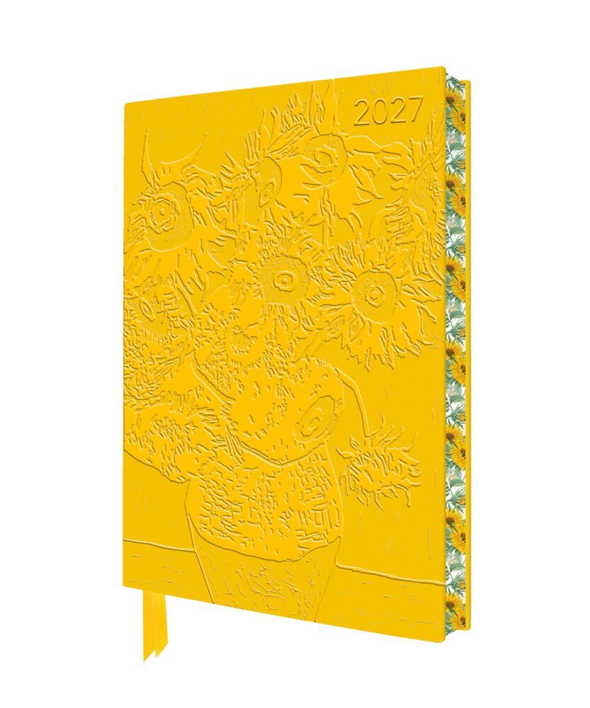 Vincent van Gogh - Sonnenblumen - Tischkalender 2027 (Flame Tree Publishing)