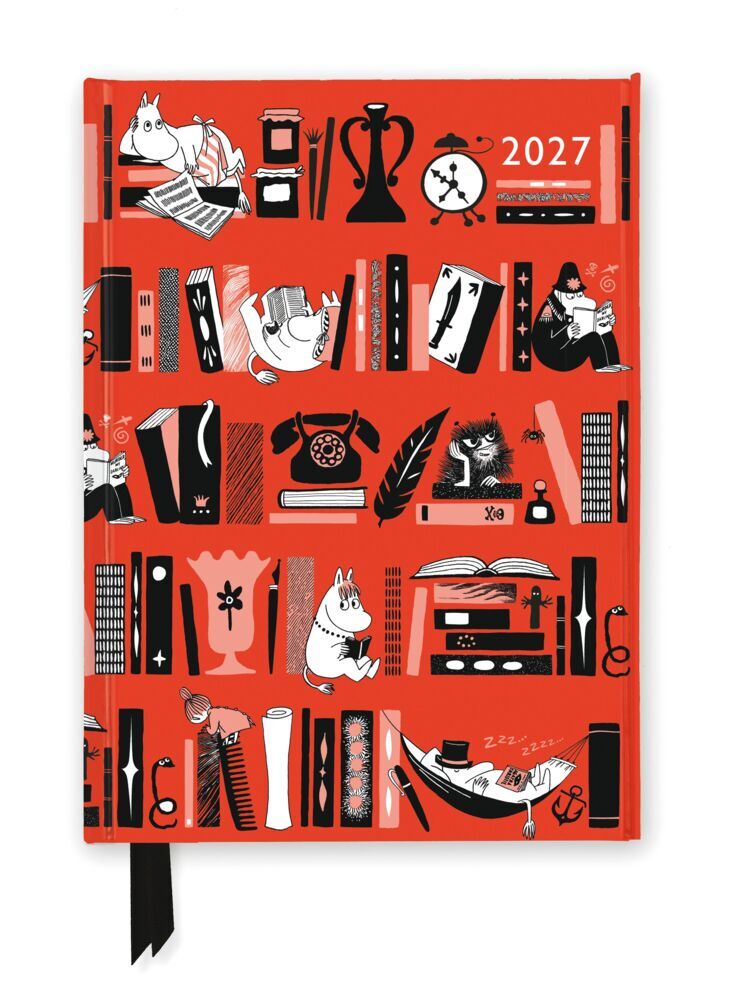 Tove Jansson - Mumin Bücherregal - Terminkalender 2027 (Flame Tree Publishing)