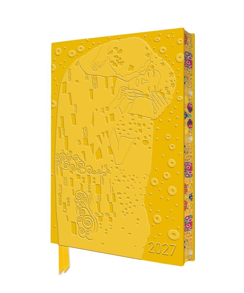 Gustav Klimt - Der Kuss - Tischkalender 2027 (Flame Tree Publishing)