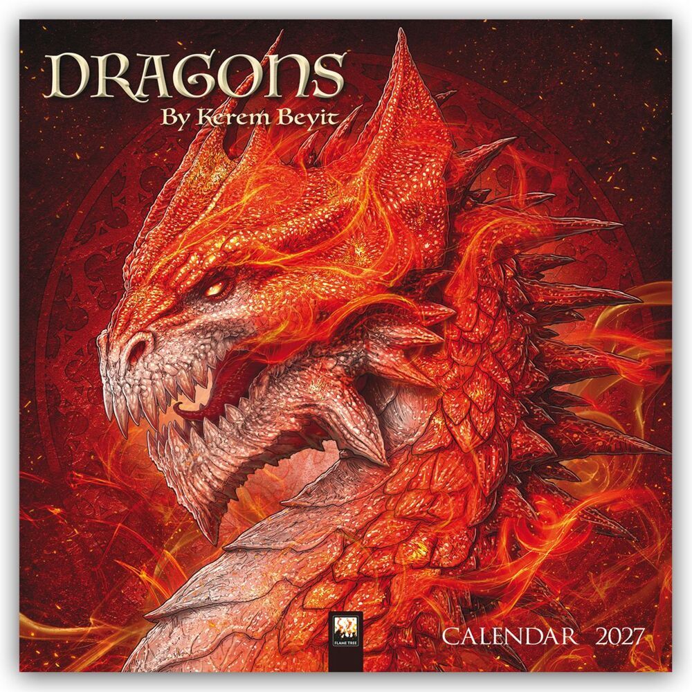 Dragons by Kerem Beyit - Drachen von Kerem Beyit 2027 - Original Flame Tree Publishing-Kalender [Kalender] (Flame Tree Publishing)