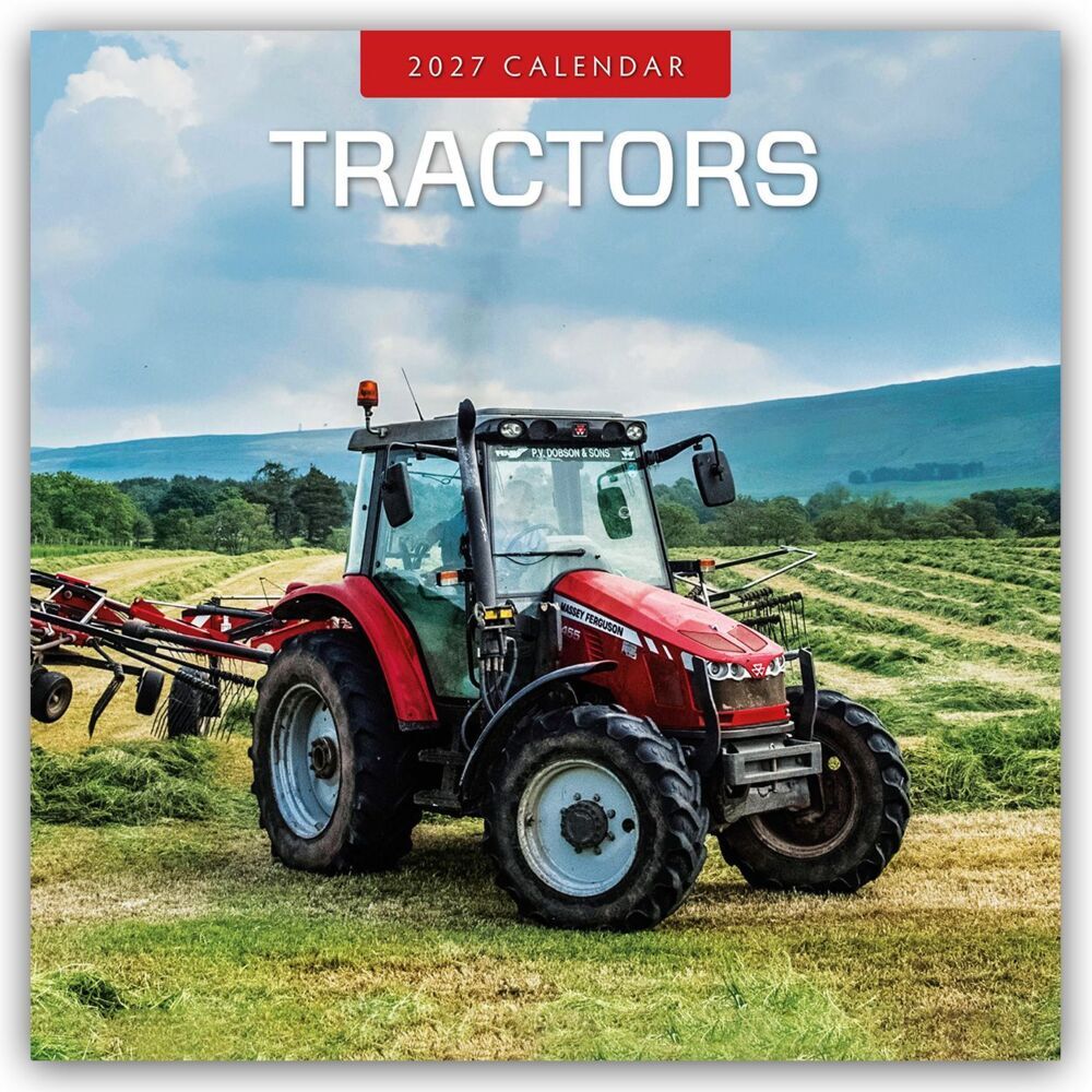 Tractors - Traktoren 2027 - 16-Monatskalender (Red Robin Publishing Ltd)