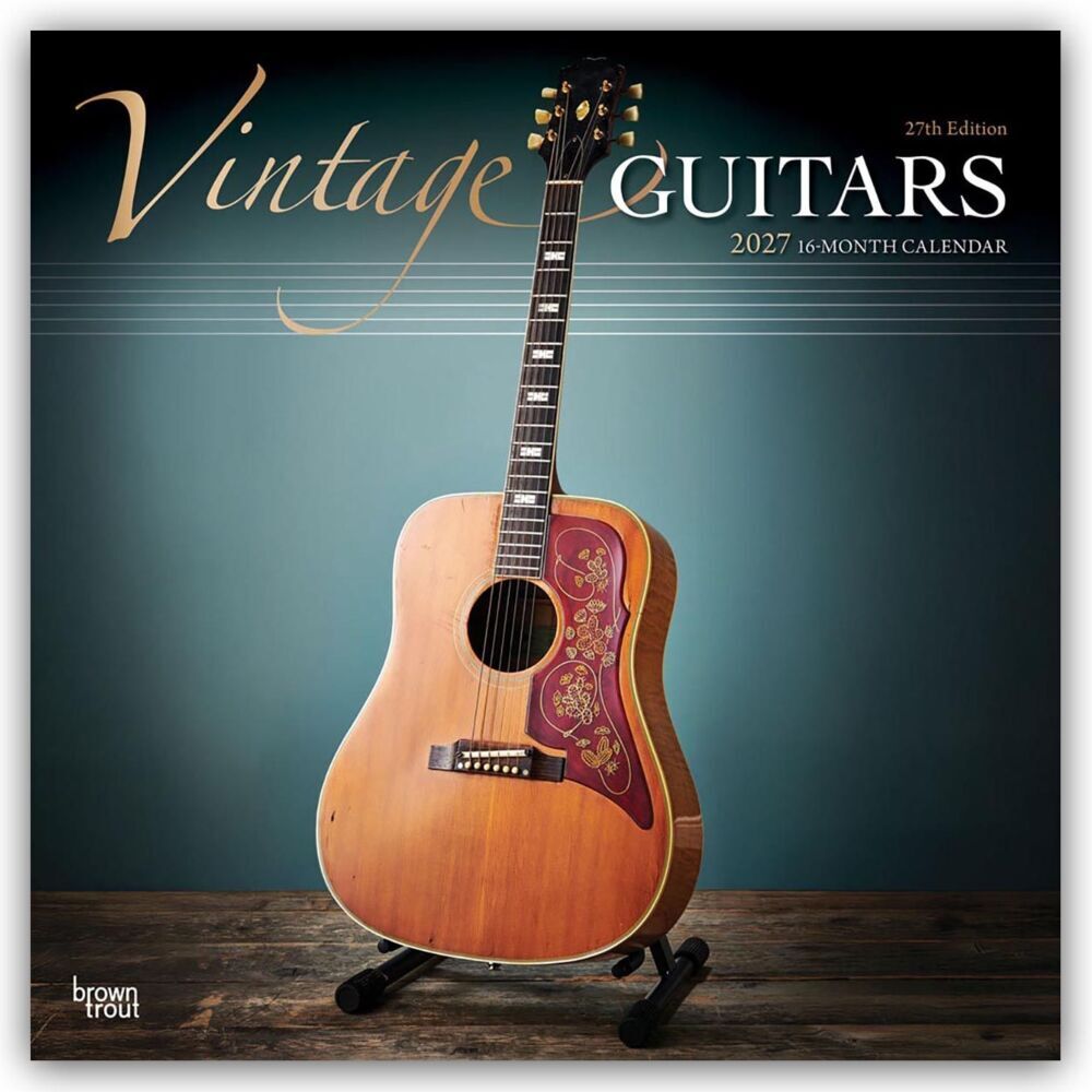 Vintage Guitars - Vintage-Gitarren 2027 - 16-Monatskalender (Browntrout Publishers Inc)