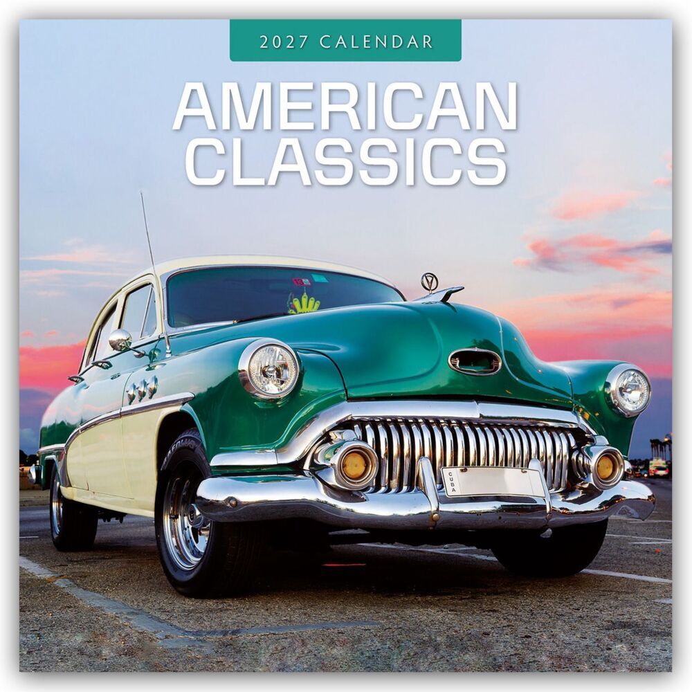 American Classic Cars - Klassische Amerikanische Autos 2027 - 16-Monatskalender (Red Robin Publishing Ltd)