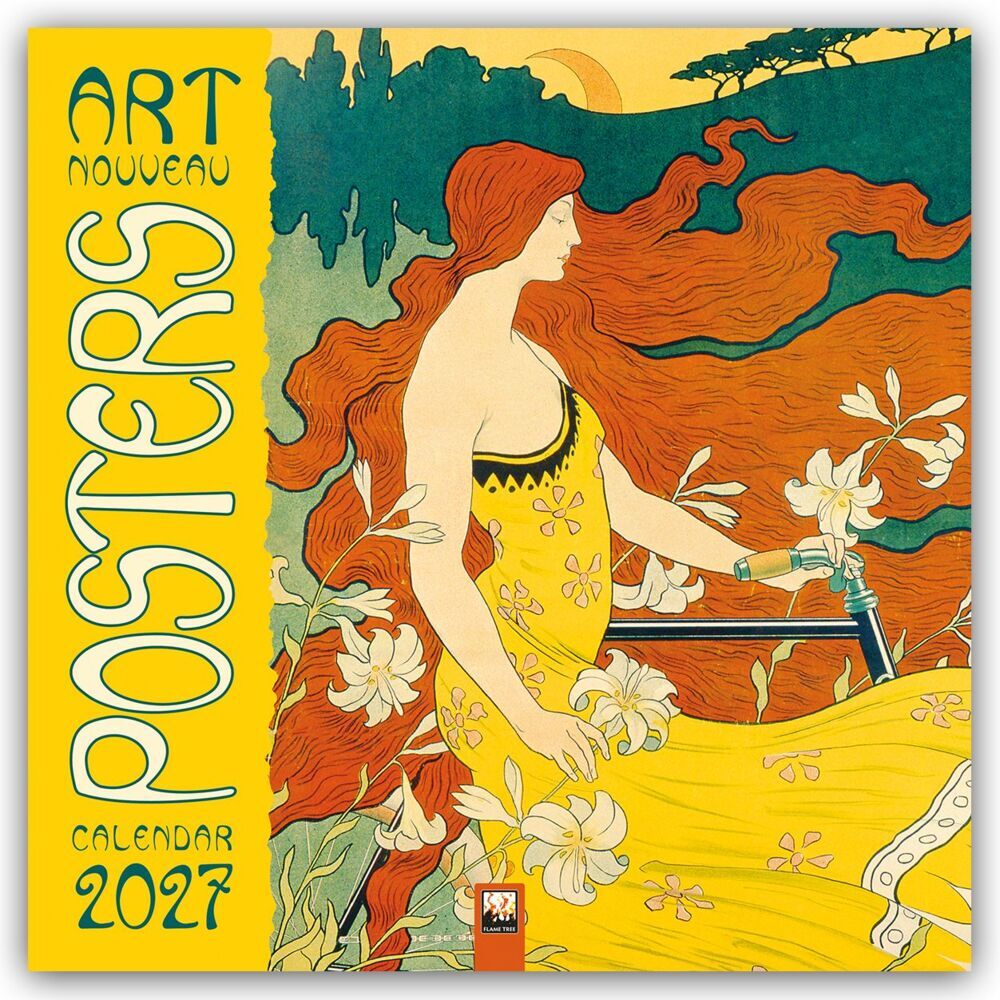 Art Nouveau Posters - Jugendstil 2027 - Original Flame Tree Publishing-Kalender [Kalender] (Flame Tree Publishing)