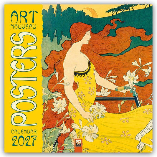 Art Nouveau Posters - Jugendstil 2027 - Original Flame Tree Publishing-Kalender [Kalender] (Flame Tree Publishing)