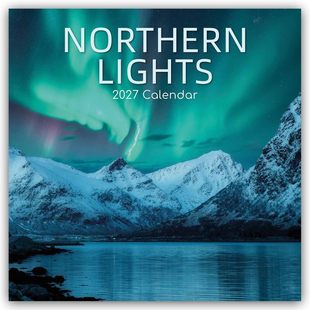 Northern Lights - Nordlicht - Aurora Borealis 2027 - 16-Monatskalender (Gifted Stationery Co. Ltd)