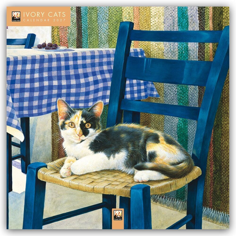Ivory Cats - Lesley Anne Ivorys Katzen 2027 - Original Flame Tree Publishing-Kalender [Kalender] (Flame Tree Publishing)