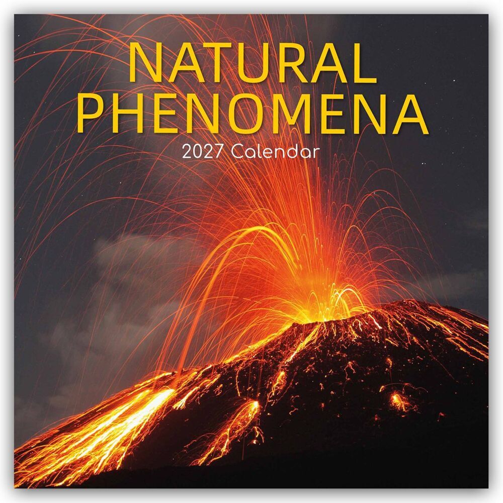 Natural Phenomena - Naturphänomene 2027 - 16-Monatskalender (Gifted Stationery Co. Ltd)