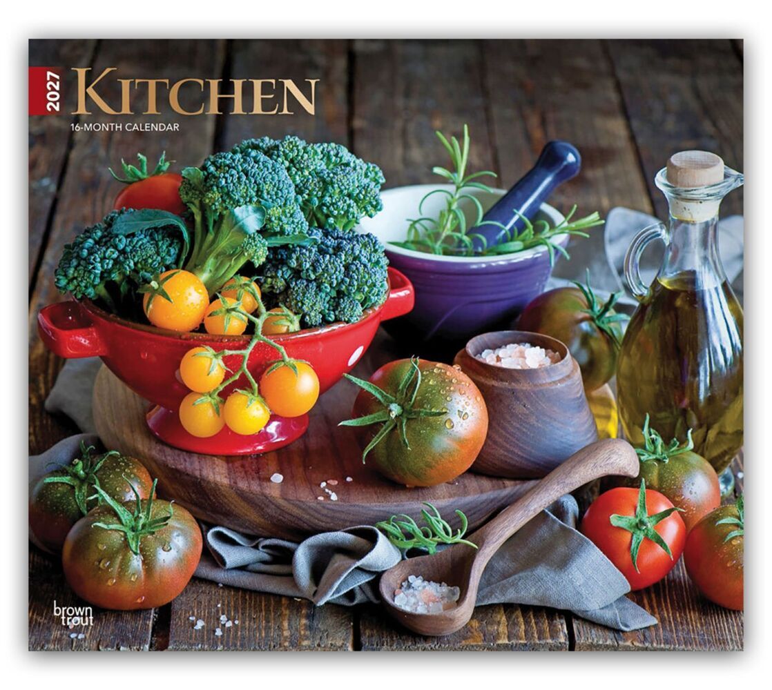 Kitchen - Küchenkalender 2027 - 16-Monatskalender im Deluxe-Format (Browntrout Publishers Inc)