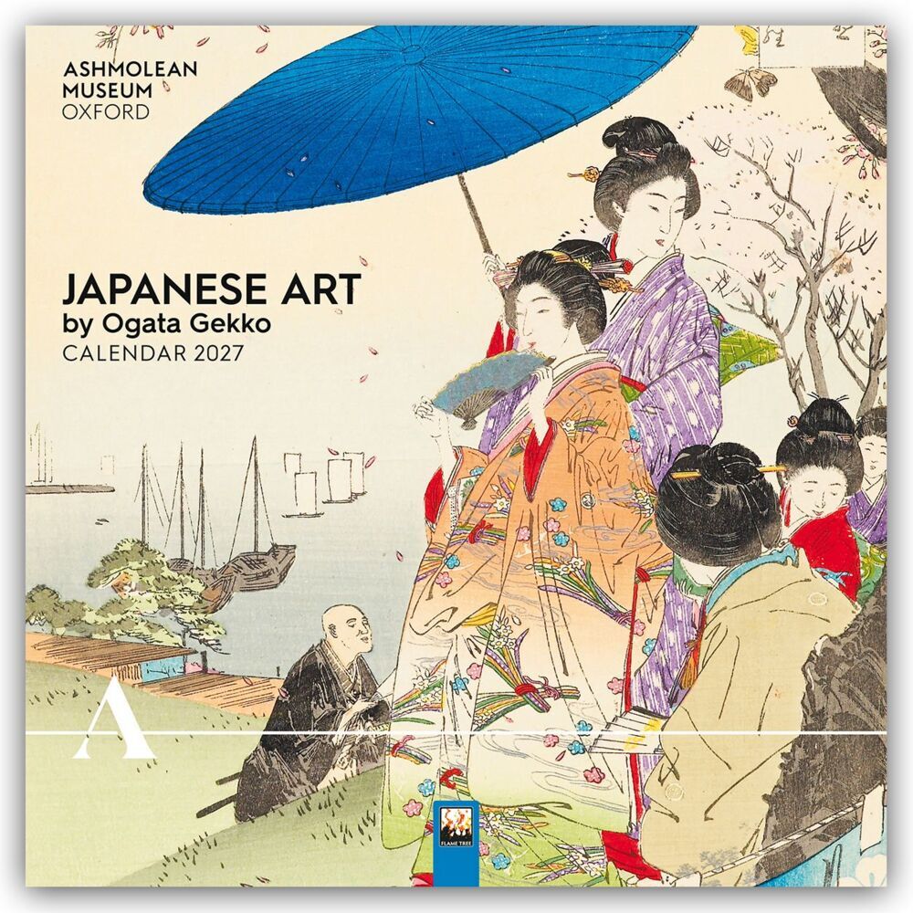 Japanese Art by Ogata Gekko - Japanische Kunst 2027 - Original Flame Tree Publishing-Kalender [Kalender] (Flame Tree Publishing)