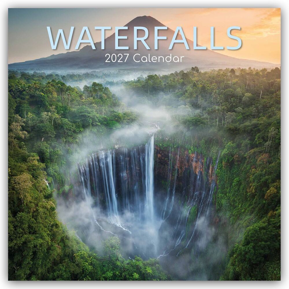 Waterfalls - Wasserfälle 2027 - 16-Monatskalender (Gifted Stationery Co. Ltd)