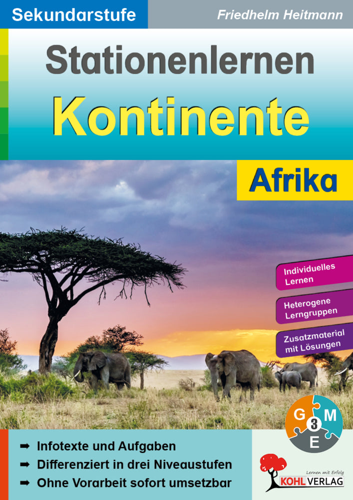 Stationenlernen Kontinente / Afrika (Friedhelm Heitmann)