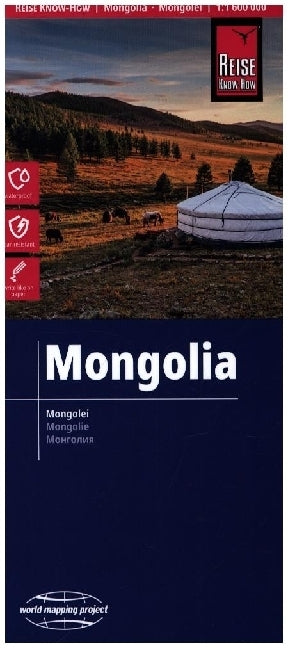 Reise Know-How Landkarte Mongolei | Mongolia (1:1.600.000)