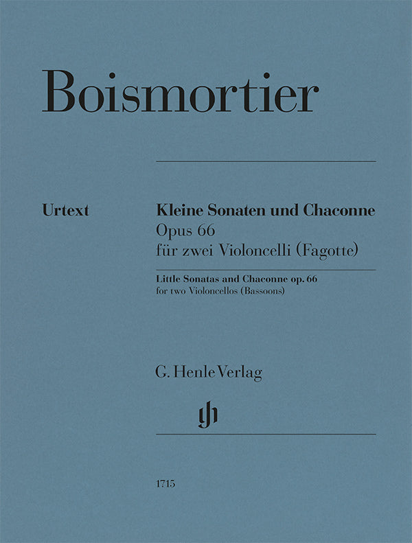 Joseph Bodin de Boismortier - Kleine Sonaten und Chaconne op. 66 für zwei Violoncelli (Fagotte)