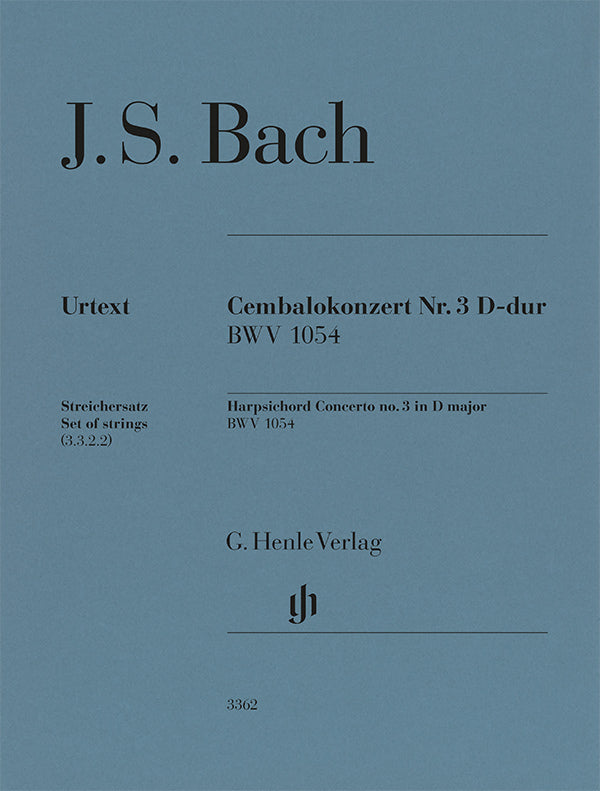 Johann Sebastian Bach - Cembalokonzert Nr. 3 D-dur BWV 1054