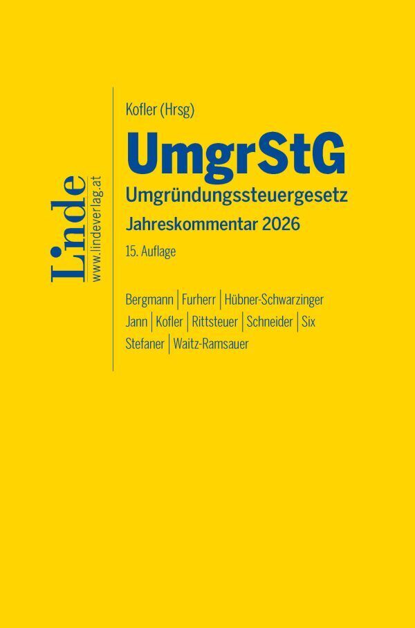 UmgrStG | Umgründungssteuergesetz 2026 (Sebastian Bergmann)