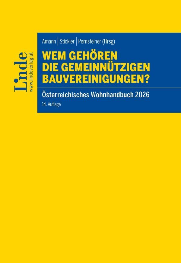 Wem gehören die gemeinnützigen Bauvereinigungen? | Österreichisches Wohnhandbuch 2026 (Wolfgang Amann)