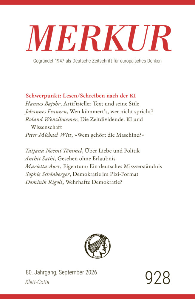 MERKUR 9/2026, Jg.80 (Ekkehard Knörer)