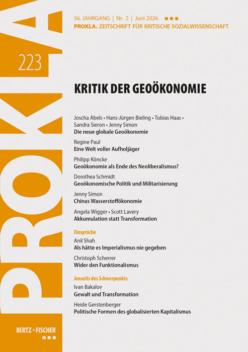 Kritik der Geoökonomie (Prokla)