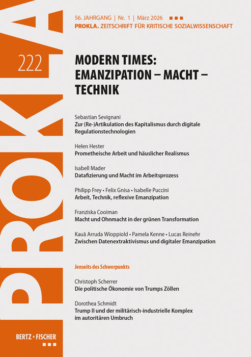 Modern Times: Emanzipation - Macht - Technik (Prokla)