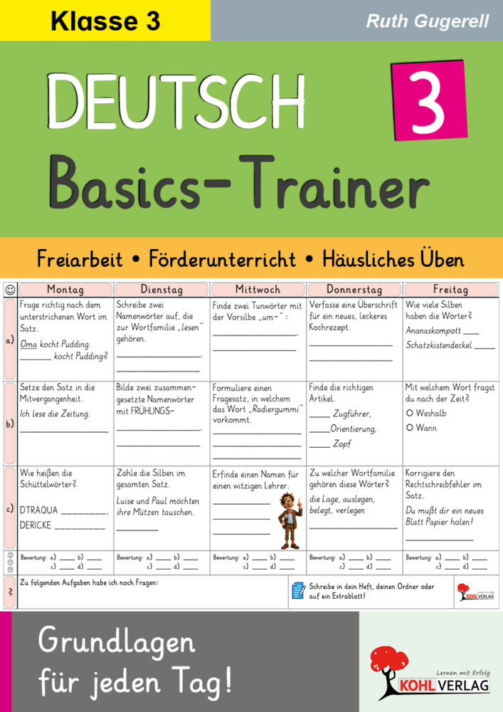 Deutsch-Basics-Trainer / Klasse 3 (Ruth Gugerell)