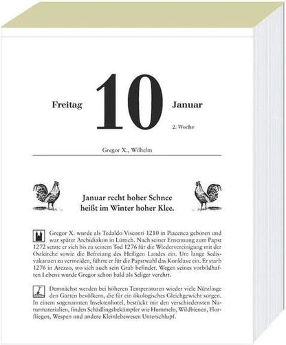 Bauern Abreisskalender 2025