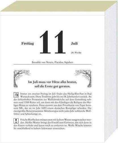 Bauern Abreisskalender 2025