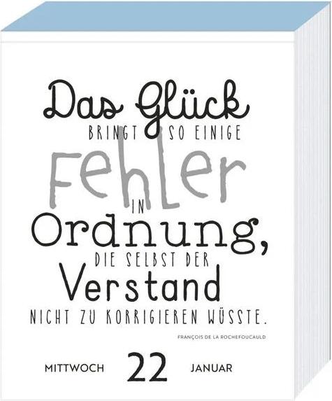 Geniessen Abreisskalender 2025