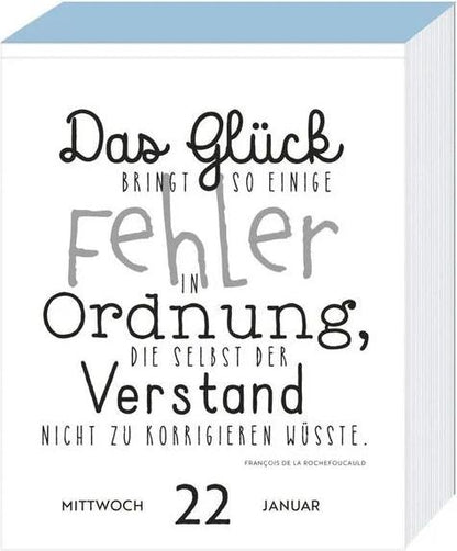 Geniessen Abreisskalender 2025