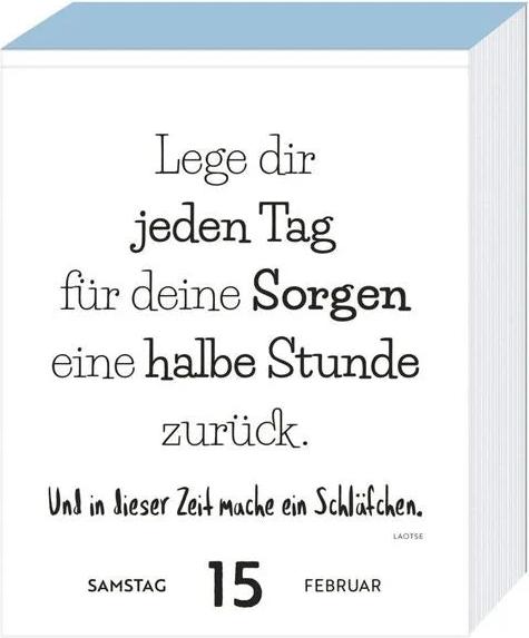 Geniessen Abreisskalender 2025