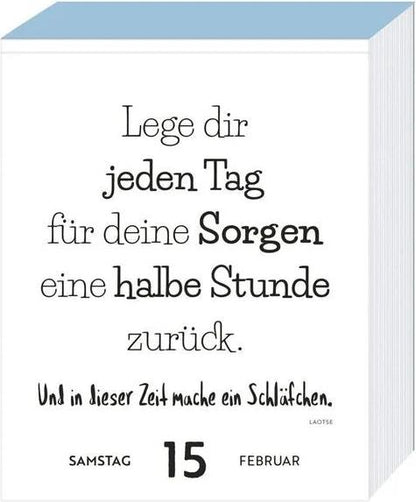 Geniessen Abreisskalender 2025