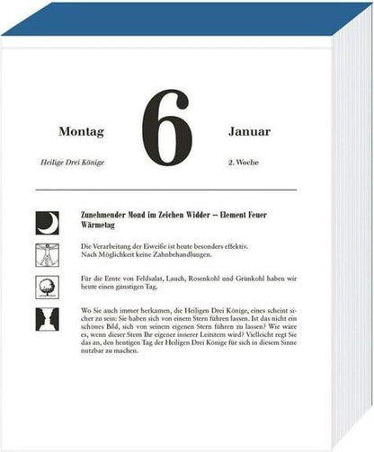 Mond Abreisskalender 2025