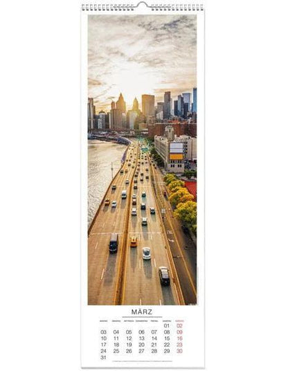 New York Panoramakalender 2025