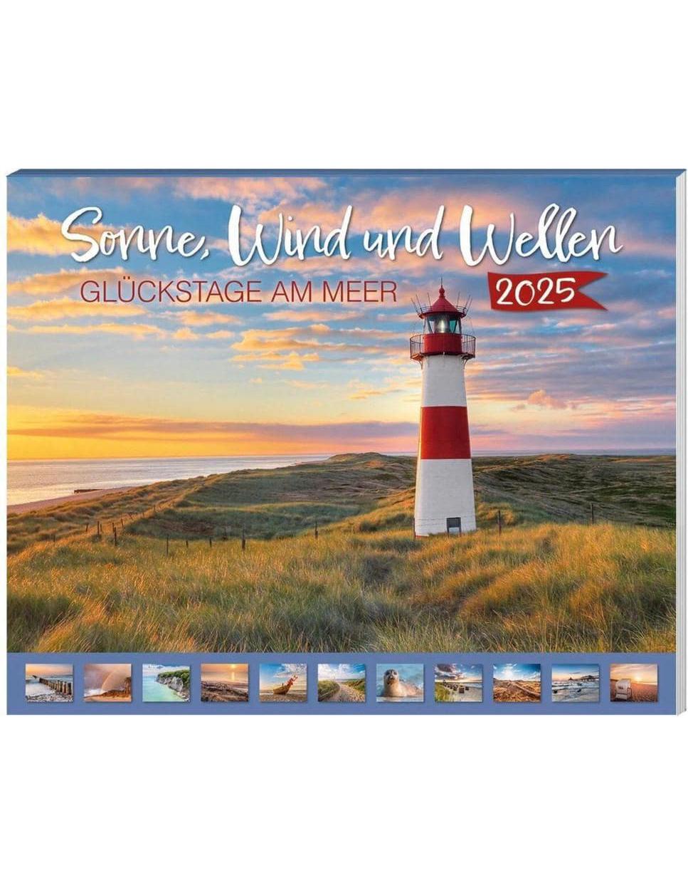 Sonne, Wind und Wellen Kalenderpaket 2025, 9-teilig
