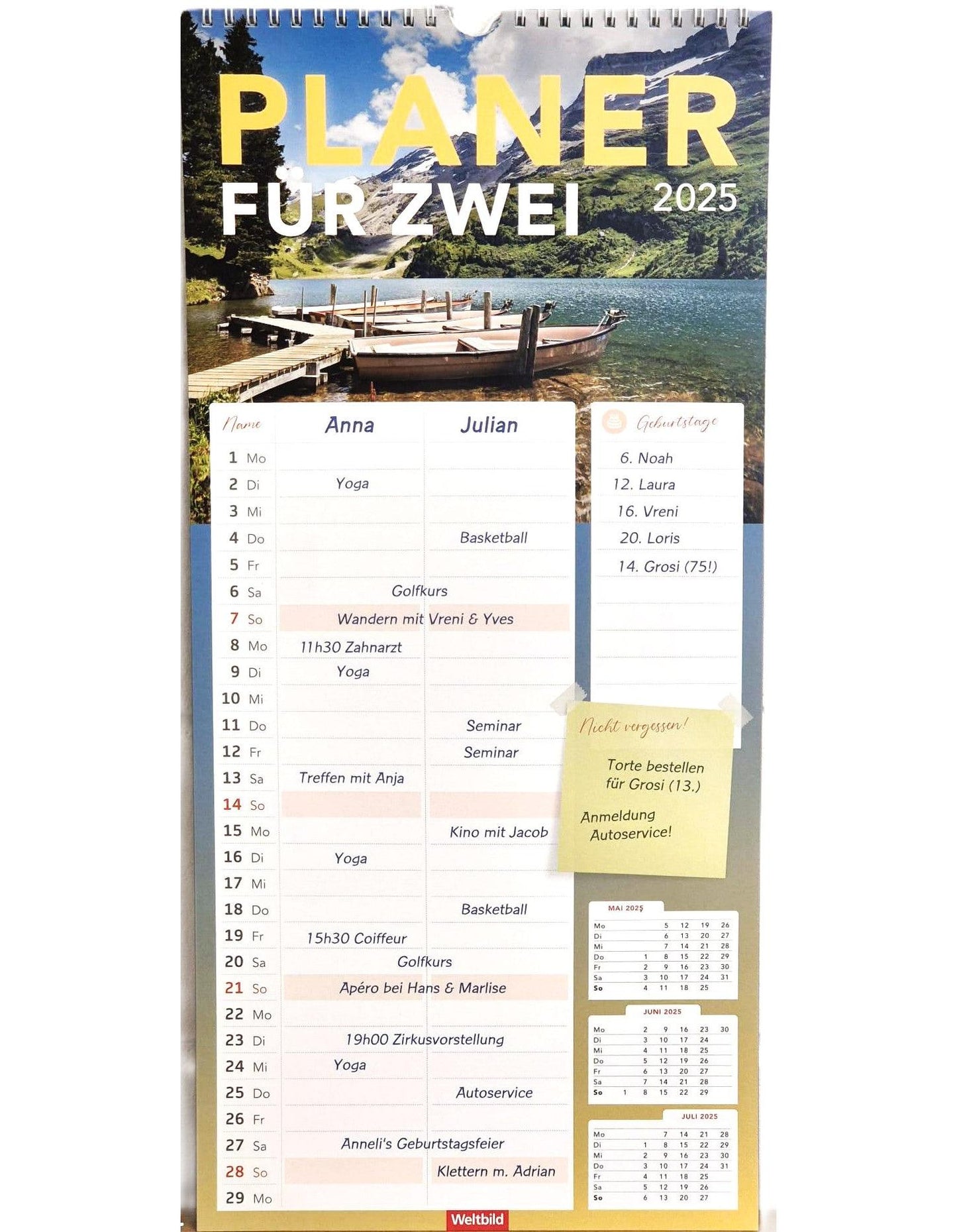 Planer für Zwei 2025
