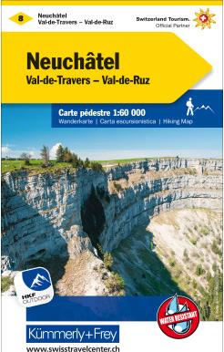 Kümmerly+Frey Wanderkarte 8 Neuchâtel 1:60.000