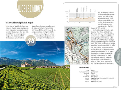 Kümmerly+Frey Erlebnis Schweiz Wandern in den Weinbergen - Wanderführer