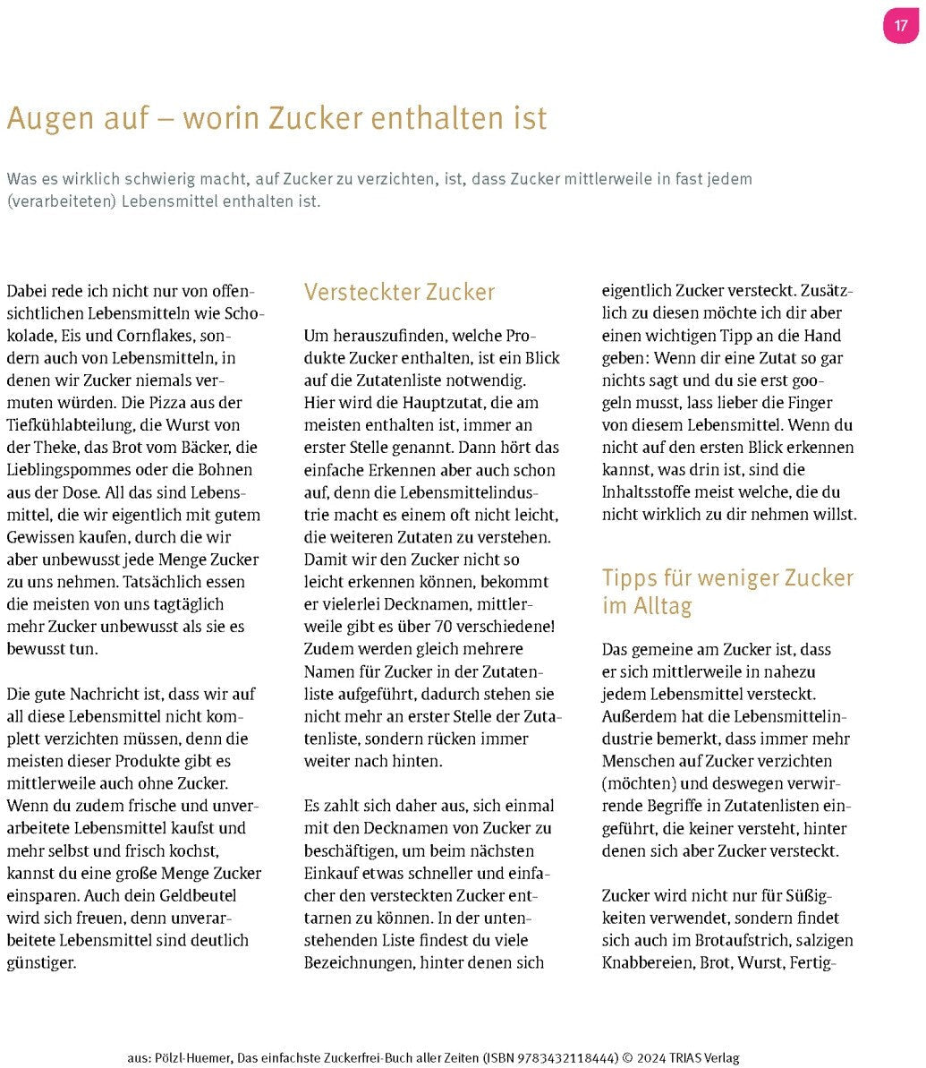 Das einfachste Zuckerfrei-Buch aller Zeiten