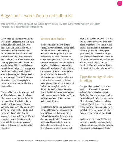 Das einfachste Zuckerfrei-Buch aller Zeiten