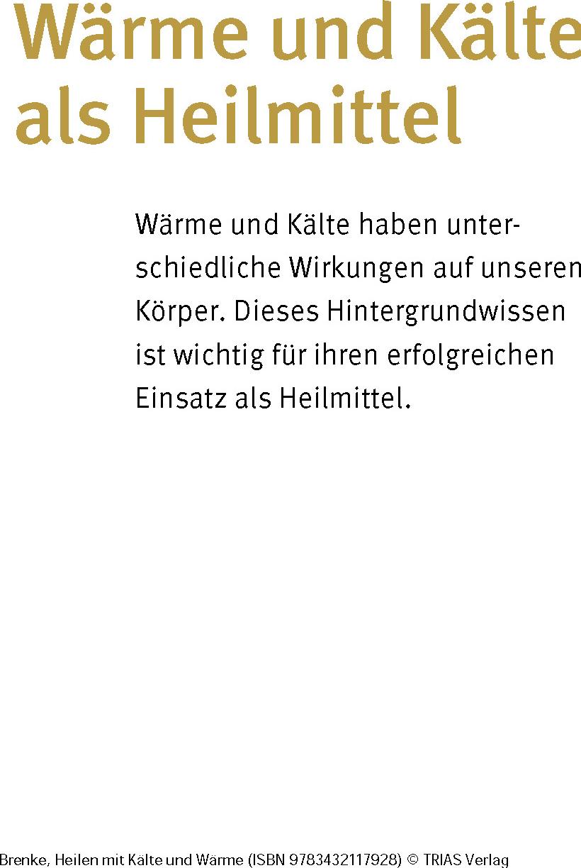 Heilen mit Kälte und Wärme