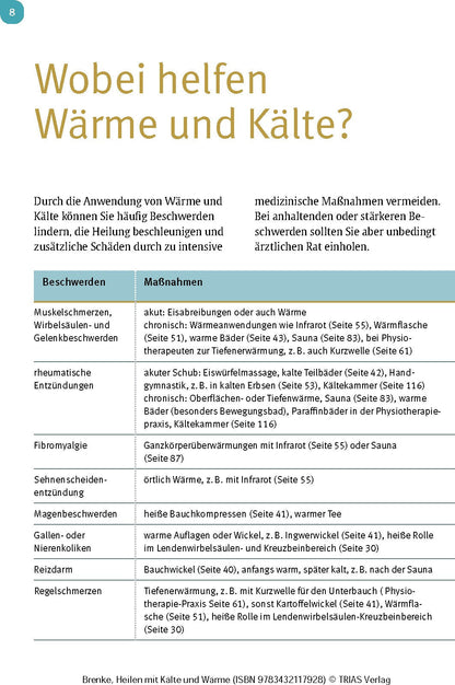Heilen mit Kälte und Wärme