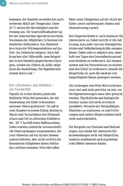 Heilen mit Kälte und Wärme