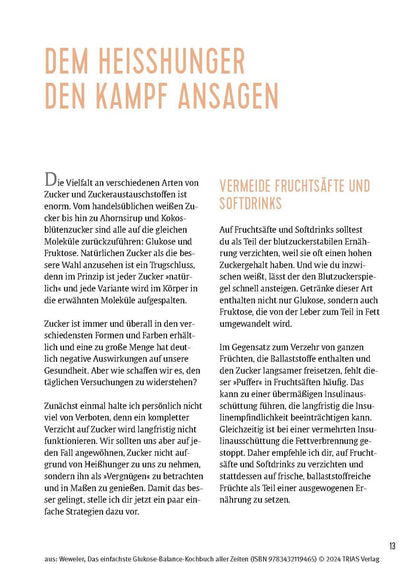 Das einfachste Glukose-Balance-Kochbuch aller Zeiten