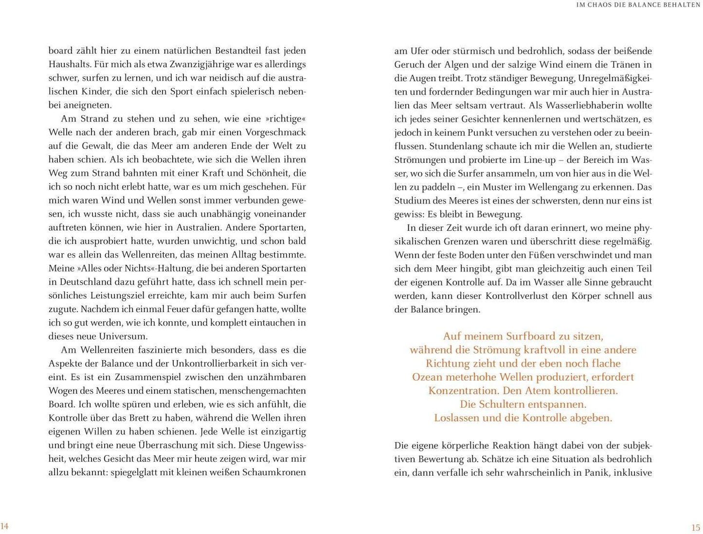 Das Meer, die Welle und ich