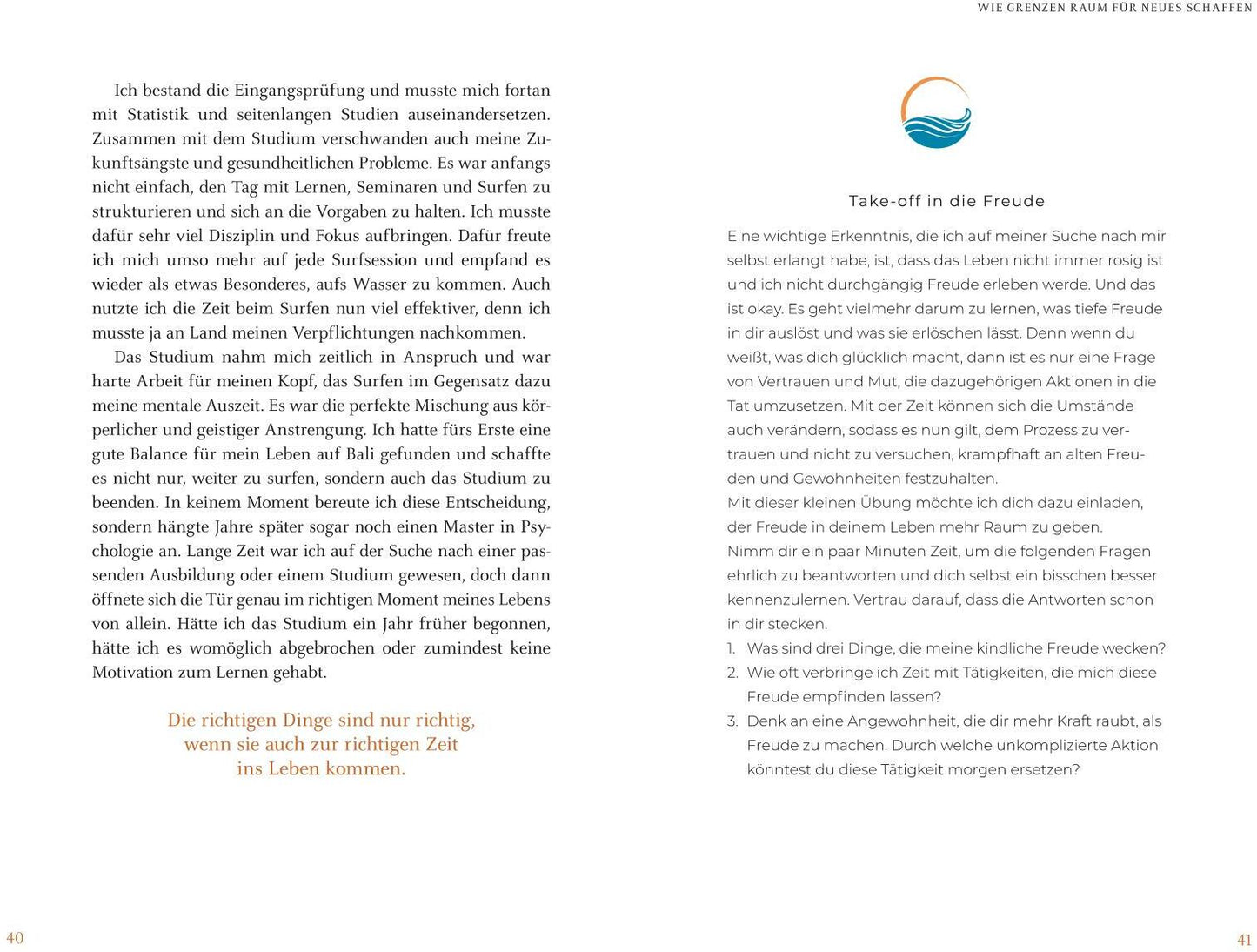 Das Meer, die Welle und ich