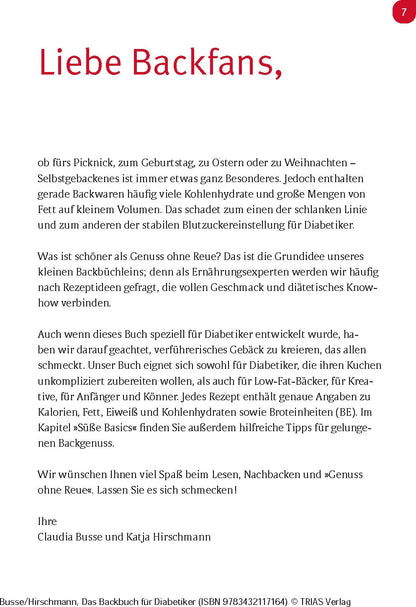 Das Backbuch für Diabetiker